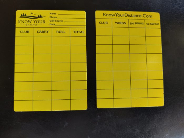 Distance Accuracy Cards