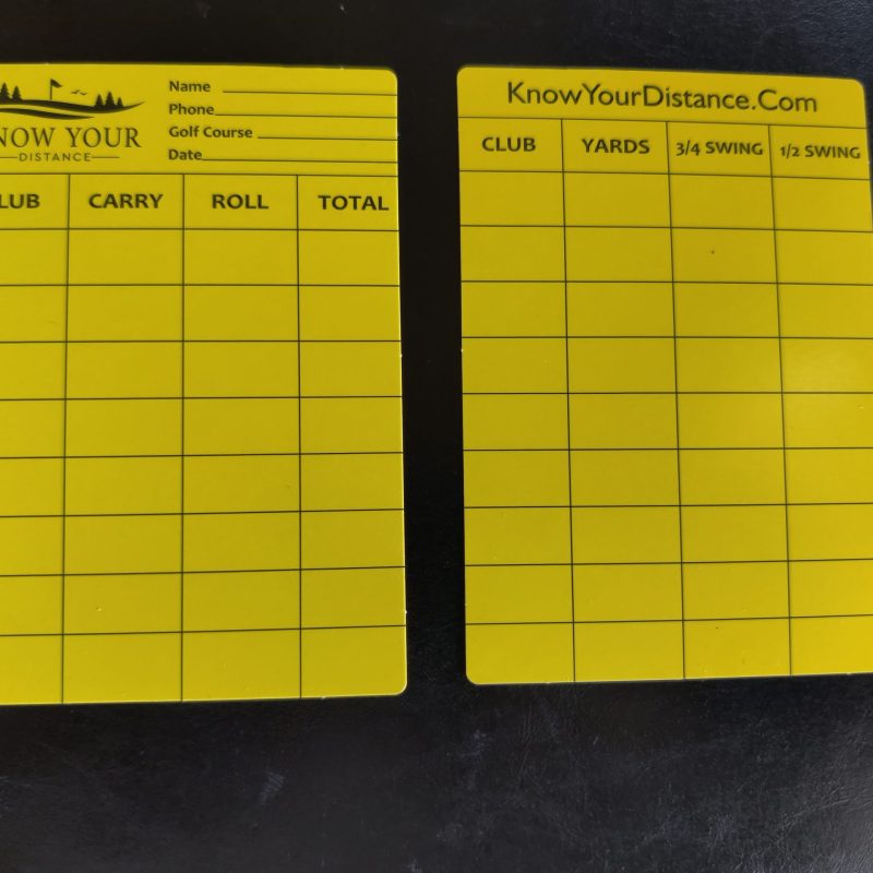 Distance Accuracy Cards
