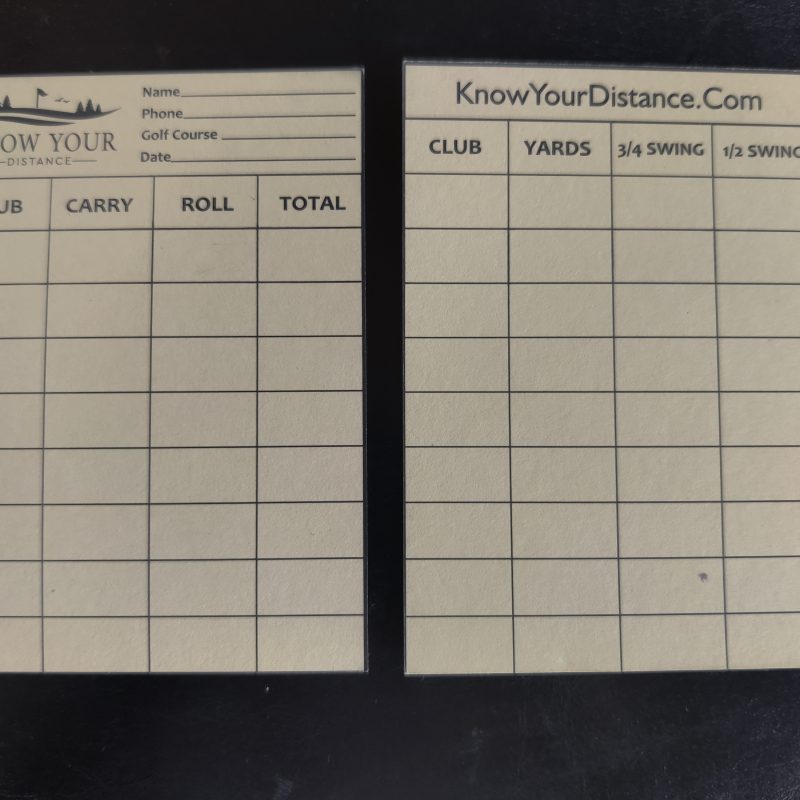 4 x Additional Distance Cards Suitable for Pen, Pencil, Markers, or Stickers