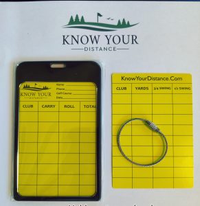 Distance Accuracy Cards with bag holder