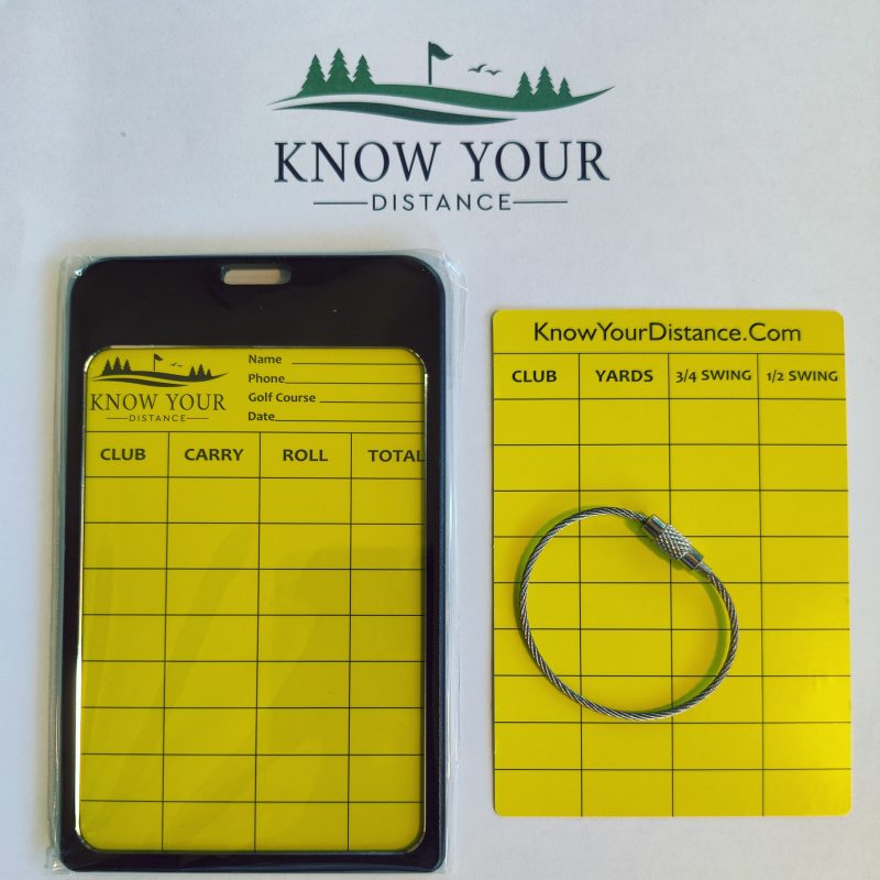 Golf Club Distance Accuracy Cards